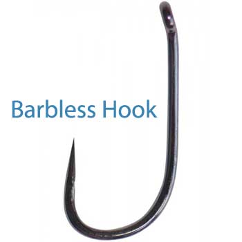 Barbless fishing hook.